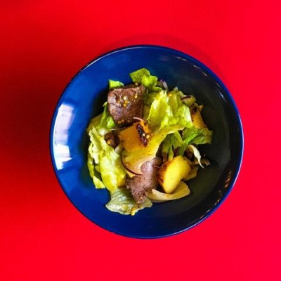 Салат с ростбифом